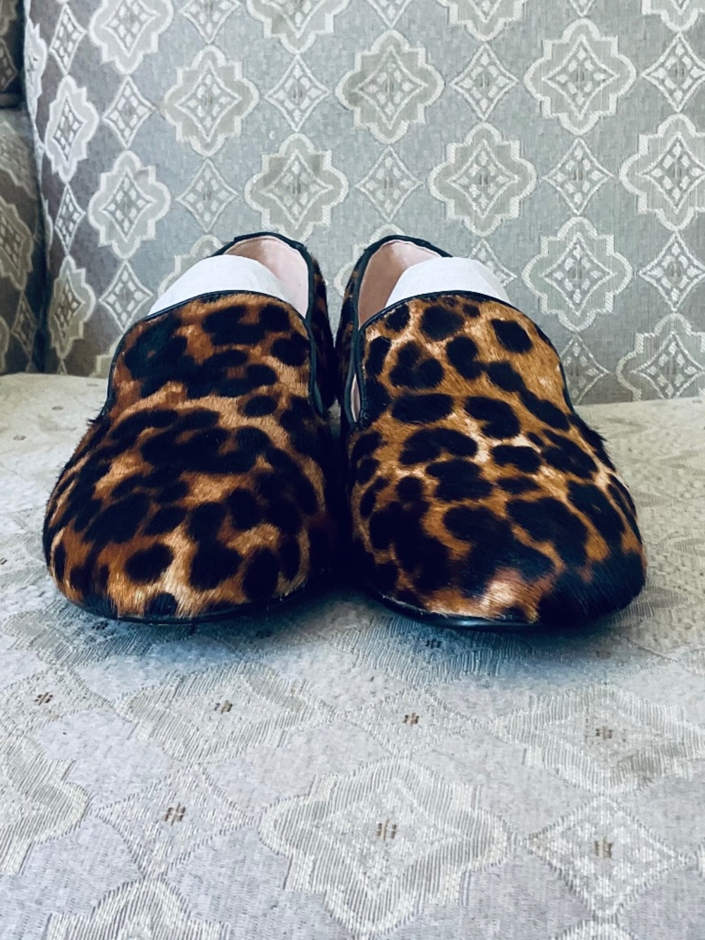 Taryn Rose Collection Leopard Calf Hair Loafers - Size 9 NEW - Picture 2 of 8
